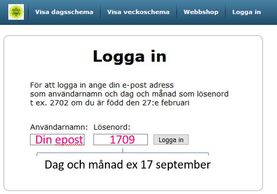 Logga in med. Logga in med.